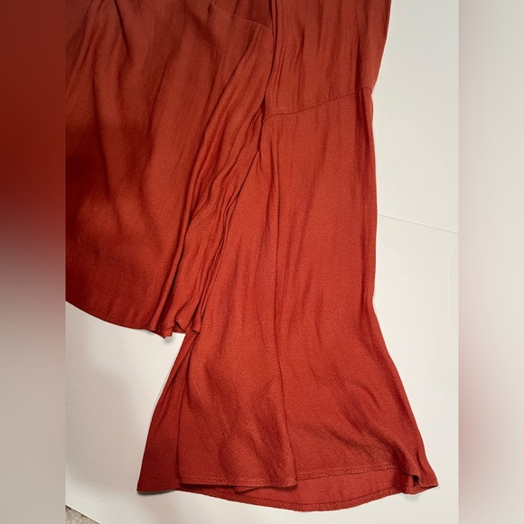 Forever 21 Terracotta Lace-Up Blouse - Picture 3 of 8